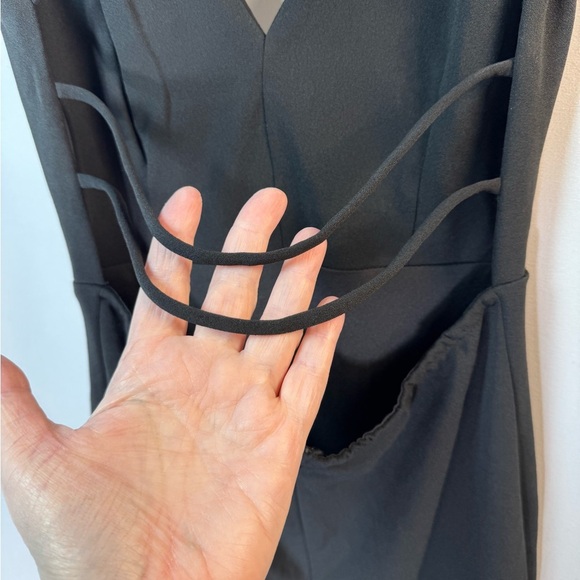 Lulus All This Allure Black Strappy Backless Mermaid Maxi Dress S - Picture 8 of 14